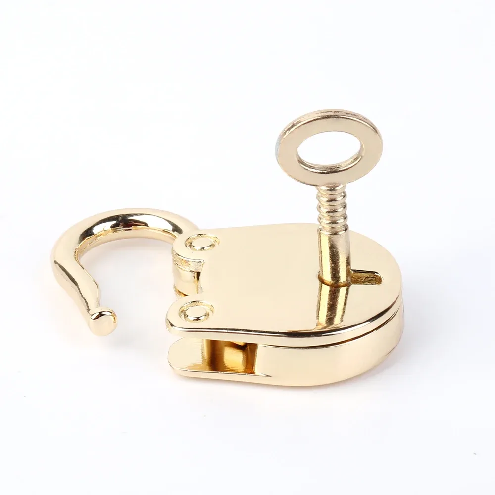 cadenas en métal en forme de chat, petite boîte à bagages, serrure avec clé pour femmes, accessoires de valise pour fabriquer des sacs