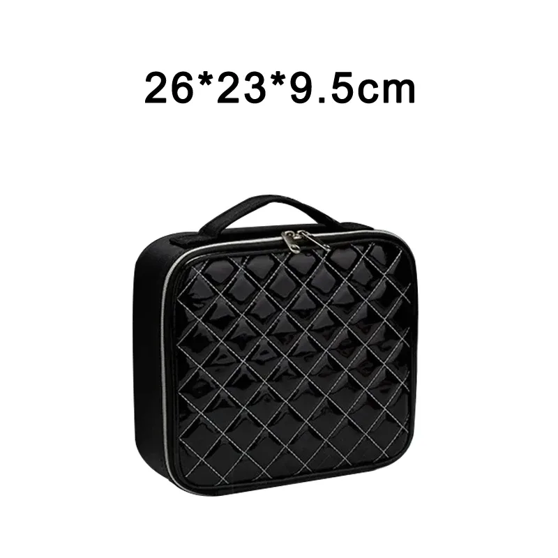 sac à cosmétiques en cuir pu imperméable, sac de rangement professionnel de grande capacité, sac à main de maquillage, trousse de toilette de voyage pour femmes