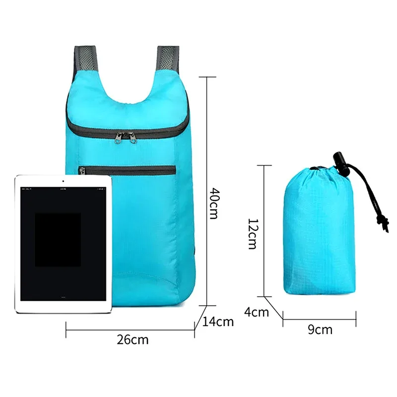 sac à dos pliable étanche pour hommes et femmes, sac de jour de voyage, sac de sport de loisirs, sac de camping portable, sac de randonnée, sac de plein air, grande capacité, unisexe