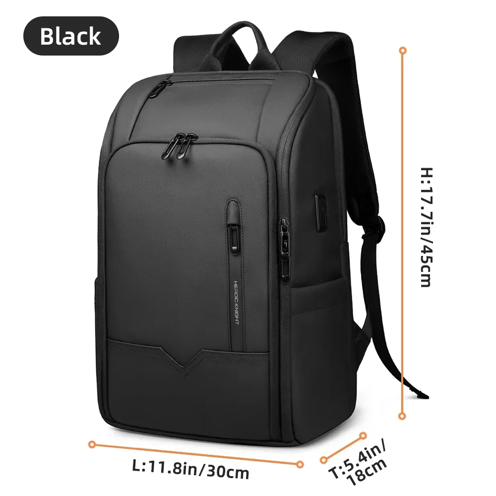 hk – sac à dos de voyage d'affaires pour hommes, étanche, pour ordinateur portable de 15.6 pouces, avec port usb, antivol, sac d'université pour ordinateur, sac de jour décontracté