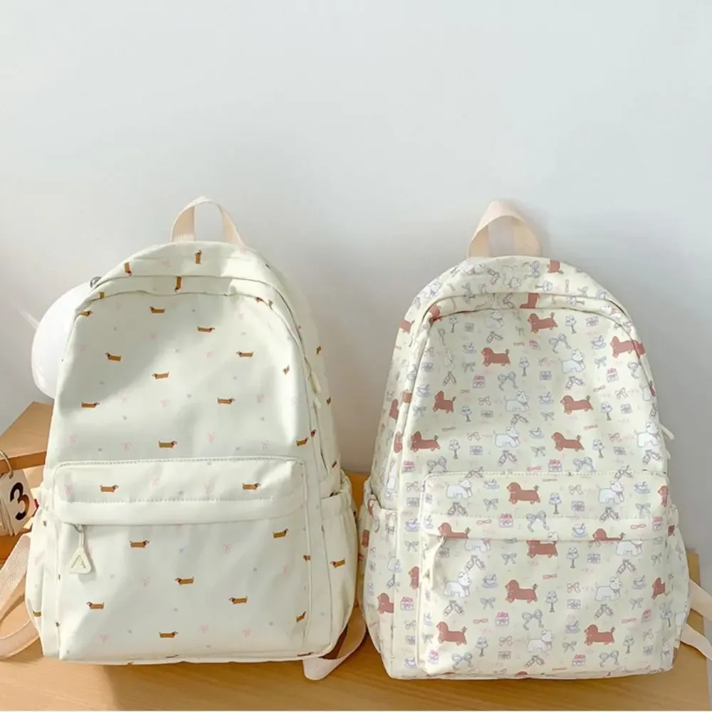 sac à dos pour chien en nylon kawaii, style coréen, grande capacité, sac d'école pour étudiants, sac de voyage, sac de rangement, sac à bandoulière, école