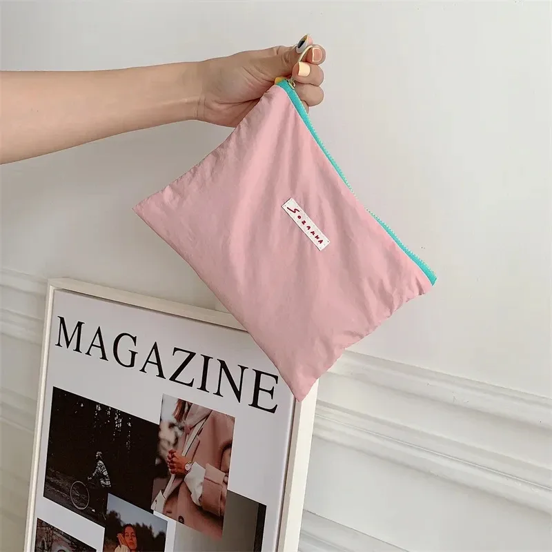 coréen kawaii voyage cosmétique rouge à lèvres porte-monnaie sac de rangement mignon maquillage sacs à main femmes portefeuille porte-crayon organisateur pochette sacs