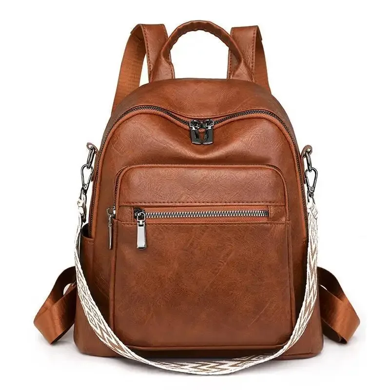 mode femmes sac grande capacité décontracté banlieue voyage sac à main en vente plus récent style britannique sac à dos femmes pu léger