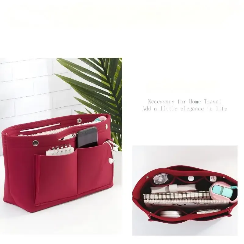 sac à main organisateur pour femme homefish, sac de voyage en feutre, insert pour sac à main, pochette organisatrice