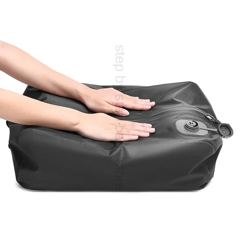 sac sous vide automatique (pompe à air à l'intérieur) sac de rangement réutilisable sac de compression de voyage pliant en plein air pour valises sac à dos bagages