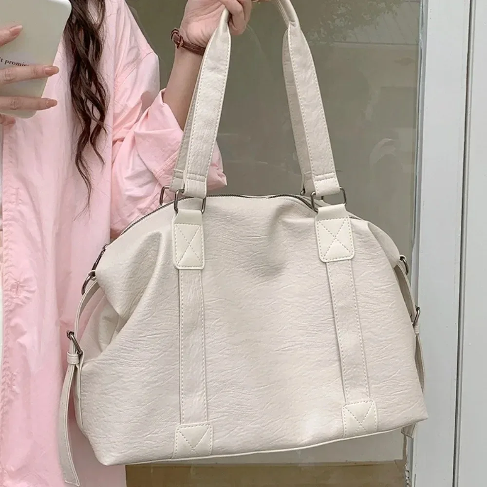sac de voyage simple et imperméable, grande capacité, sac de sport en nylon pour les trajets quotidiens, sac fourre-tout décontracté et simple pour le quotidien