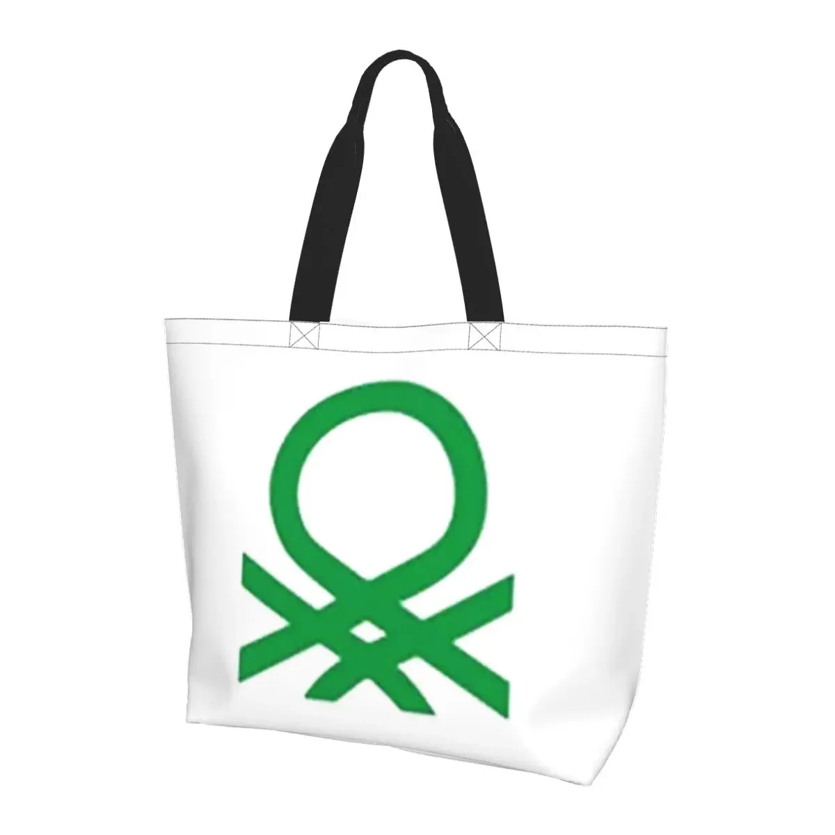 united colors of benetton sac fourre-tout en toile de grande capacité, sac à bandoulière, sac à provisions pour femmes
