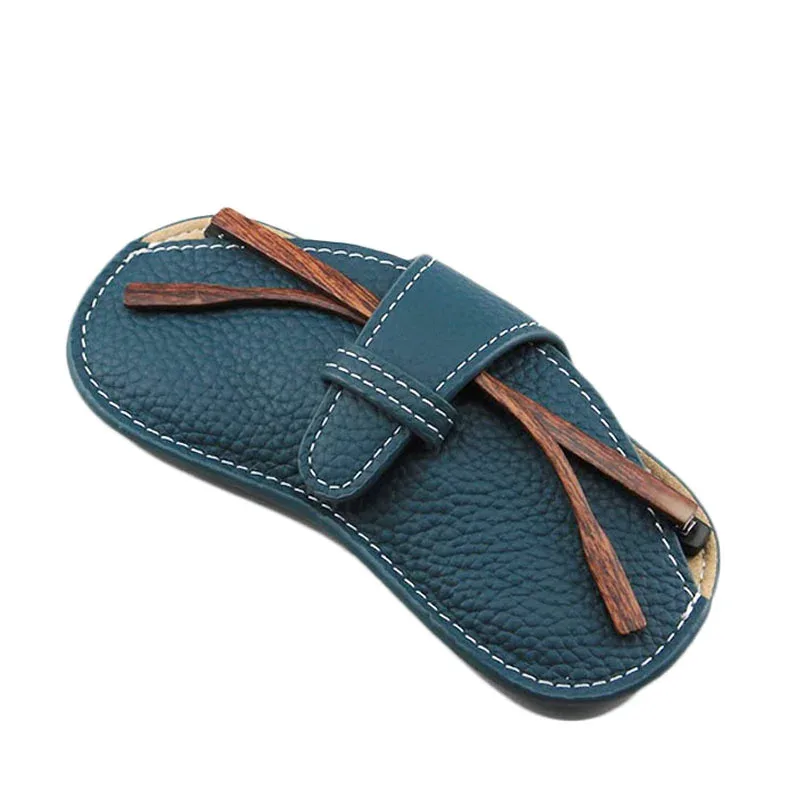 étui à lunettes en cuir véritable personnalisé, sac à lunettes portable pour myopie, sac de rangement pour lunettes de soleil, housse de protection simple, mode gratuite