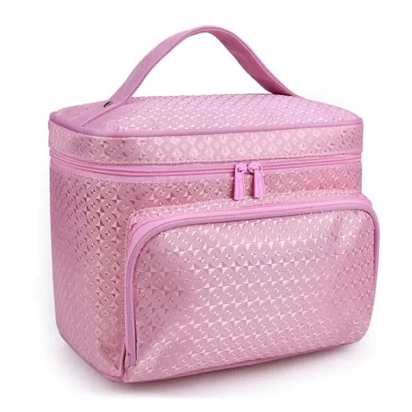 trousse de toilette professionnelle étanche pour femme, grand sac à cosmétiques à motif floral de pivoine, accessoire de voyage, szl63