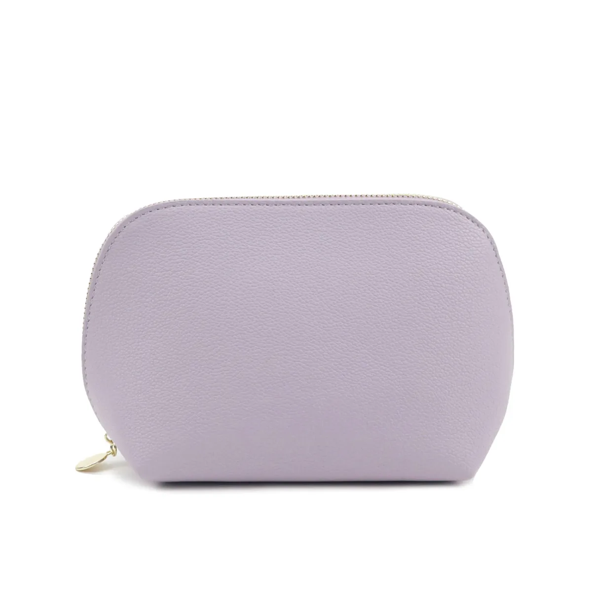 sac de rangement de cosmétiques en cuir pu avec lettres personnalisées, sac de maquillage de couleur unie d'atmosphère simple classique, sac de lavage avancé à fermeture éclair