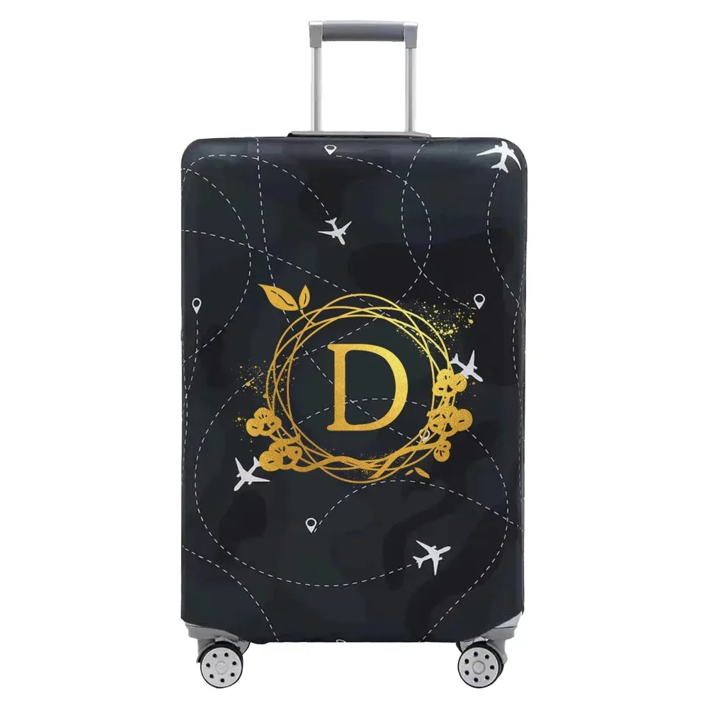 housse de protection pour bagages élastiques épais, série couronne imprimée pour valises de 18 à 32 pouces, accessoires de voyage