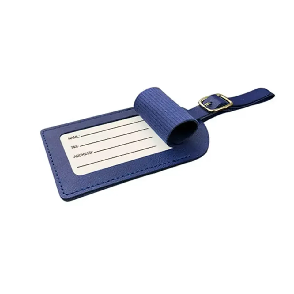 étiquette de bagage de voyage en avion, estampage à chaud, étiquette de sac à main épaisse en cuir pu, couverture de passeport