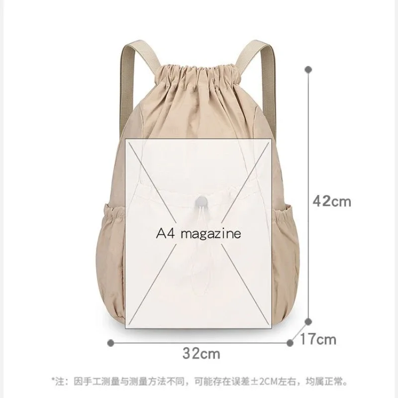 sac à dos léger à cordon de serrage pour hommes et femmes, sac pliable universel de grande capacité pour les déplacements en plein air et les loisirs, сумка
