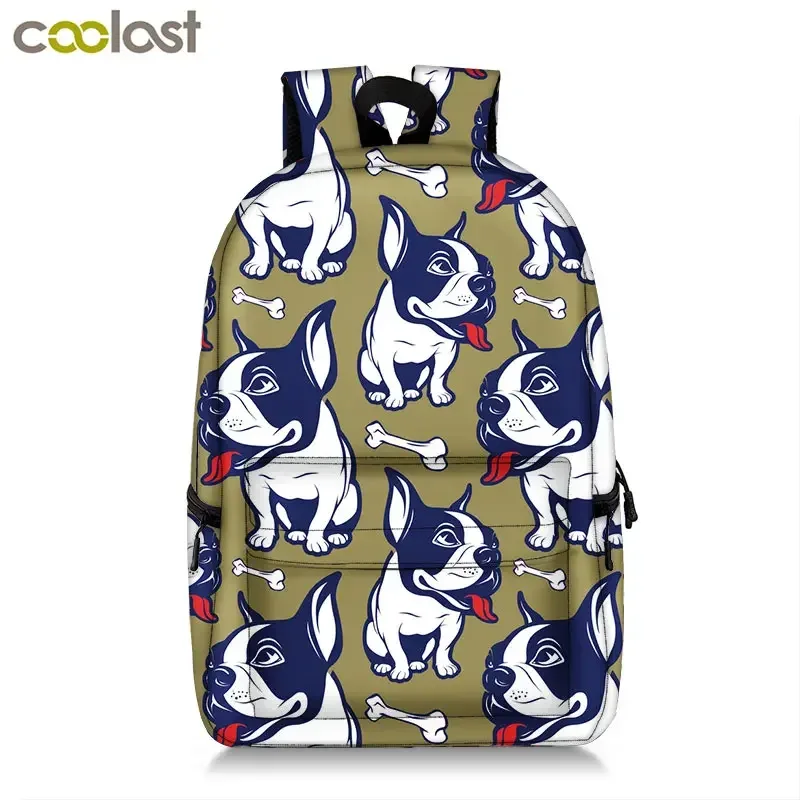 sac à dos imprimé chaton/chien, mignon, pour adolescent, garçon, fille, enfants, cartable pour voyage