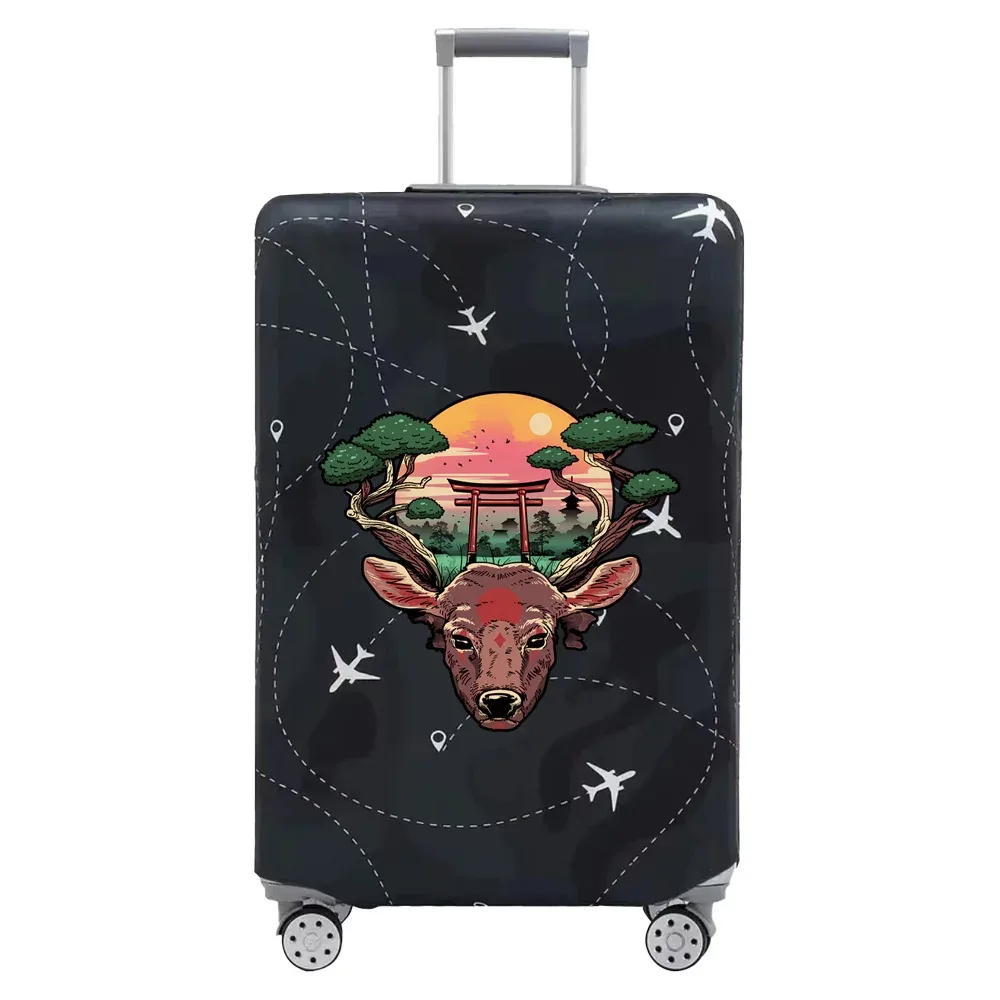 couvertures de bagages de voyage, housse de protection, housses de valise anti-poussière commandées, série d'impression de dessin animé, accessoires de voyage for18-32inch