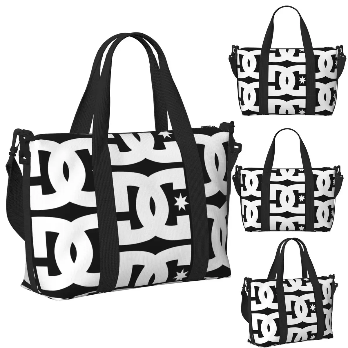 D-DC-S S-Shoe-S C-Co-S sac de voyage de plage sacs fourre-tout de grande capacité pour salle de sport Yoga femmes Shopping sac à bandoulière