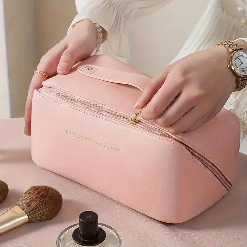 organisateur de maquillage, trousse de toilette pour femmes, trousse de maquillage, pochette de rangement, boîte de luxe pour dames, trousse à cosmétiques, sac de rangement pour voyage zip
