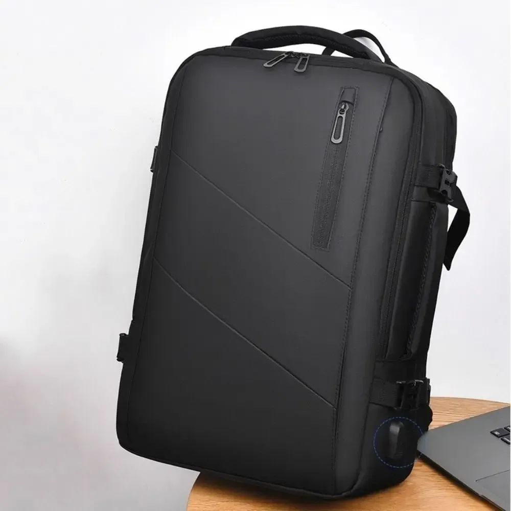 Sac à dos pour ordinateur portable de grande capacité avec port USB, imperméable, pour hommes, sac de voyage multi-poches extensible