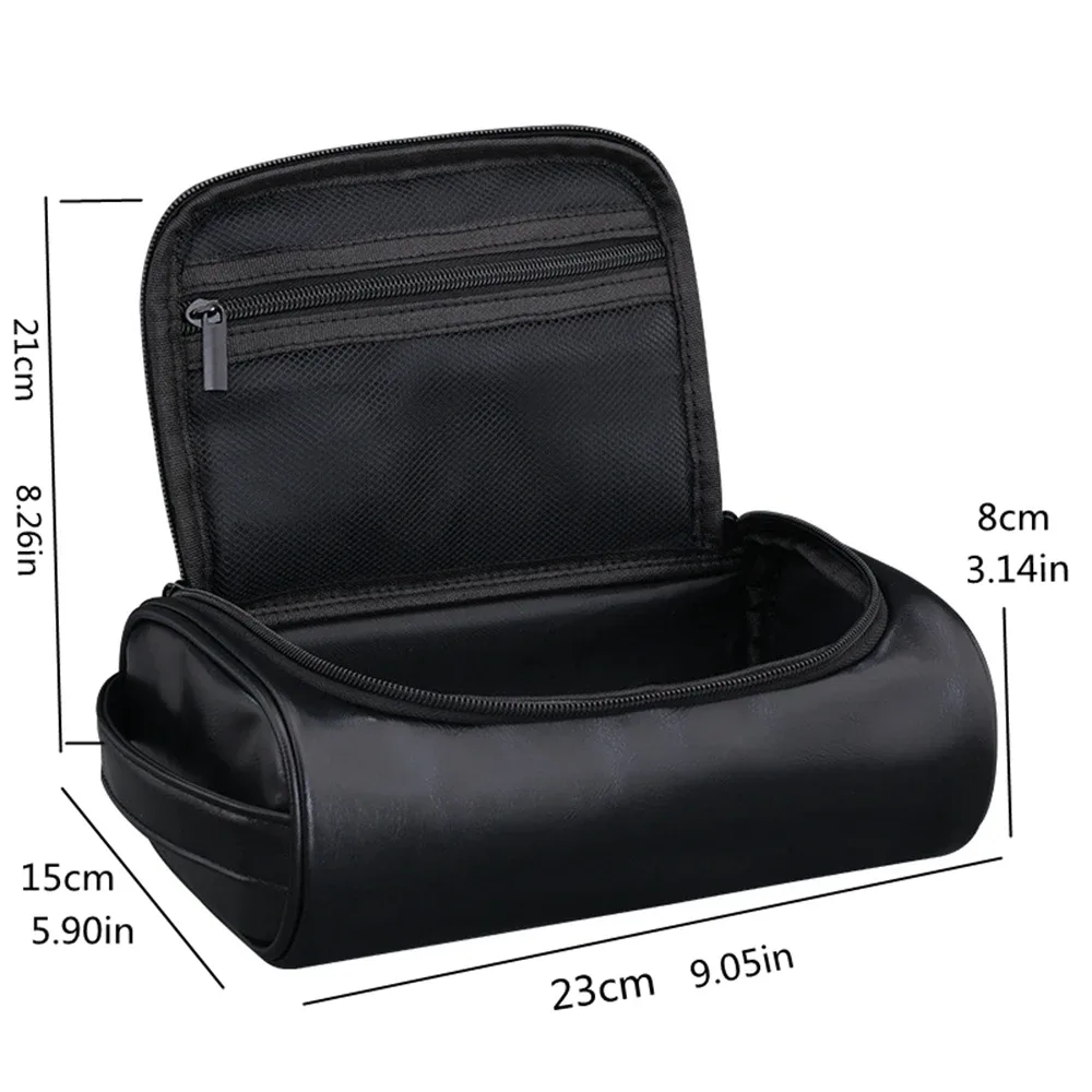 1pc grande capacité voyage d'affaires pu sac de maquillage petite entreprise banlieue hommes trousse de toilette maison étanche maquillage sac de rangement hommes