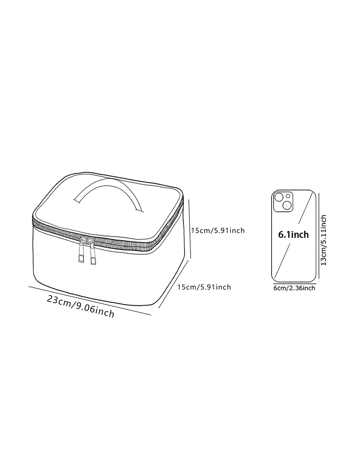 1 pièce, cosmétiques de voyage portables avec motifs de fournitures médicales, sacs de rangement de voyage de grande capacité, sacs de maquillage mignons et élégants