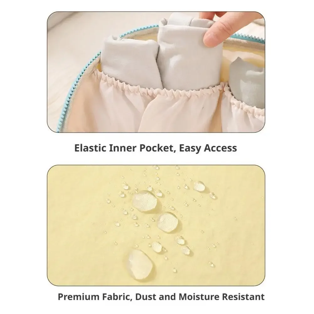 sac de rangement multifonction pour sous-vêtements, ensemble trois-en-un, fonction de compression, sac de rangement pour vêtements, léger et portable
