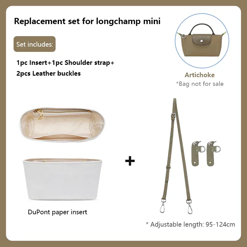 sangle de sac à bandoulière de remplacement en cuir, sangle d'épaule de sac adaptée pour longchamp mini, sangle de sac réglable en longueur, accessoires de sac