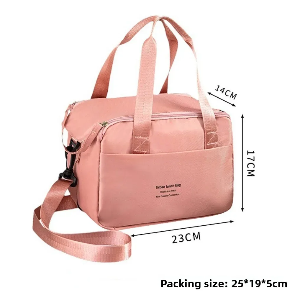 sac de boîte à déjeuner isolé à main portable, sac de rangement en aluminium, sac à déjeuner de bureau, fourre-tout étanche pour pique-nique en plein air