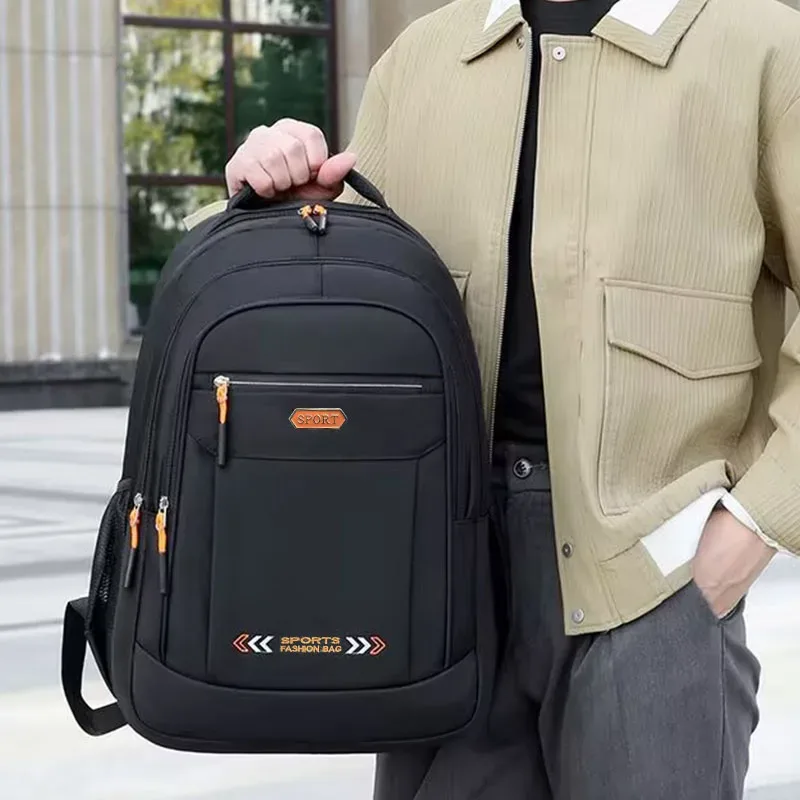 sac à dos de style neutre pour hommes et femmes, adapté aux étudiants en voyage et d'affaires. sac à double épaule en nylon