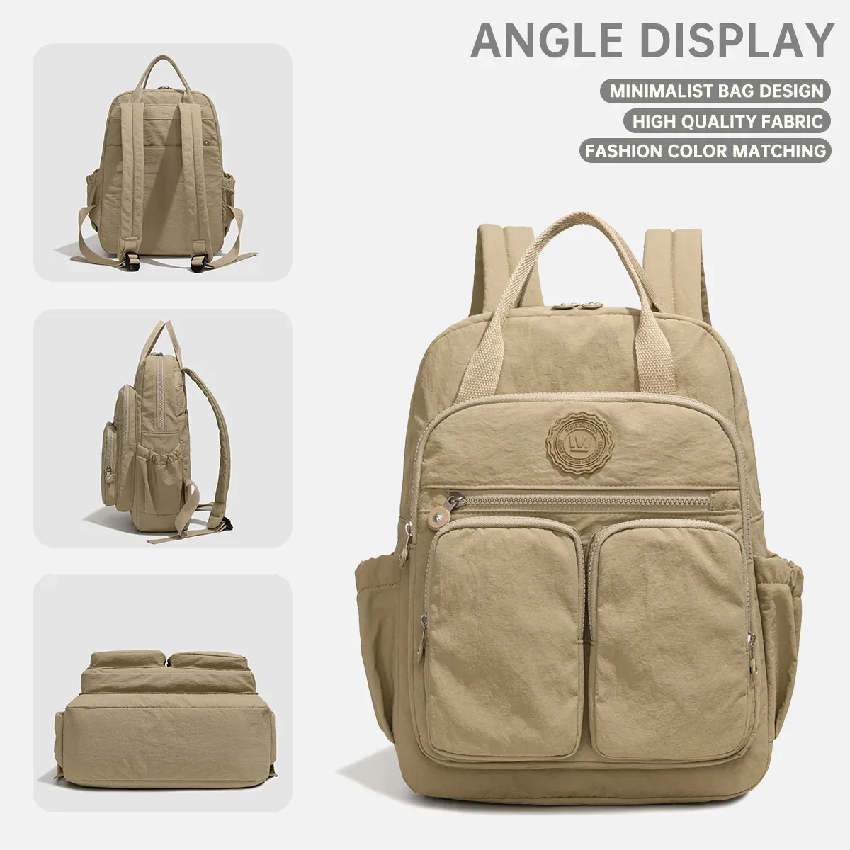 sac maman, sac mère et bébé grande capacité, sac à dos léger, sac à main, sac à dos extérieur multifonctionnel pour les déplacements au travail, le camping, les voyages d'affaires et le rangement