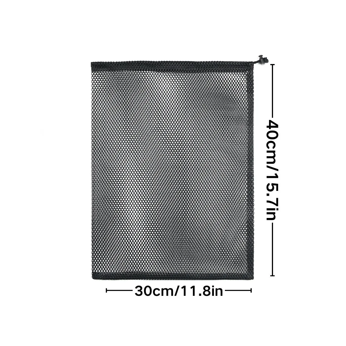 10 sacs de rangement en maille à cordon de serrage 30x40cm, pochettes organisatrices en nylon noir avec verrou de sécurité, polyvalents pour la maison, zsy