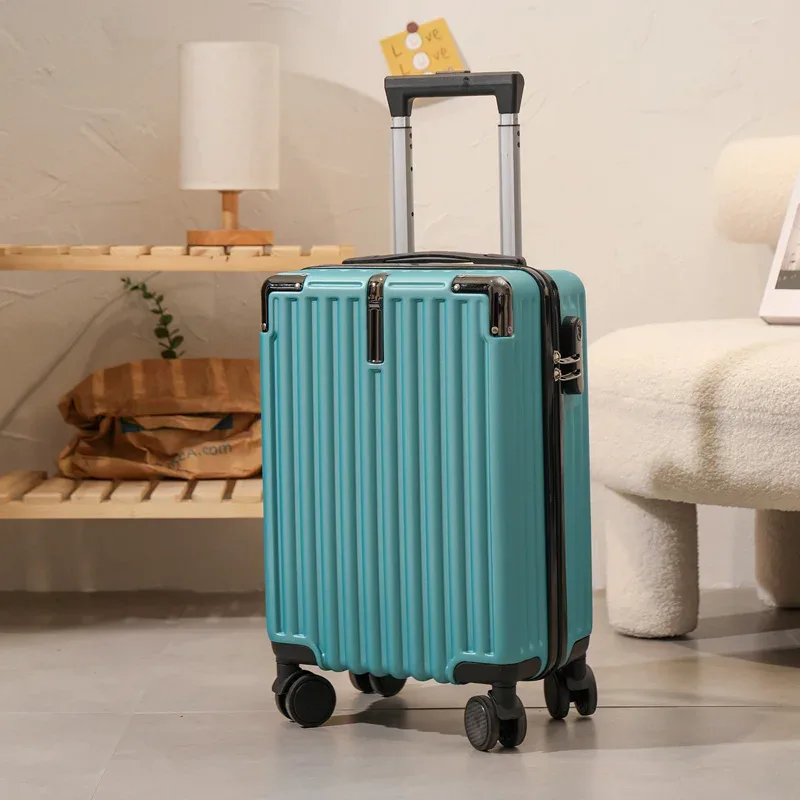 valise de voyage légère avec mot de passe pour étudiant, petit bagage, roue universelle pour homme et femme, chariot d'embarquement, 18 pouces