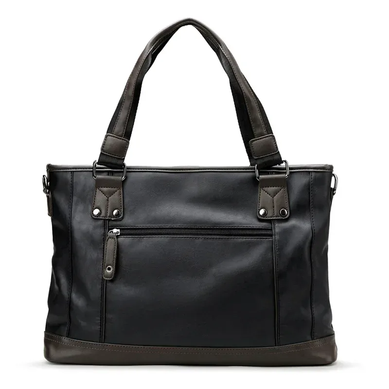 marque design décontracté hommes porte-documents en cuir sac d'affaires vintage voyage hommes sac à bandoulière ordinateur sacs pour ordinateur portable bolso 가