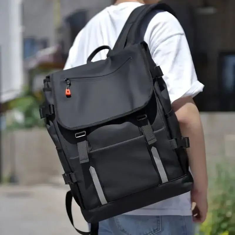 sac à dos pour jeunes 2026 avec bandes réfléchissantes et grande capacité, compatible avec les ordinateurs portables de 15,6 pouces, résistant aux éclaboussures, sac à dos professionnel