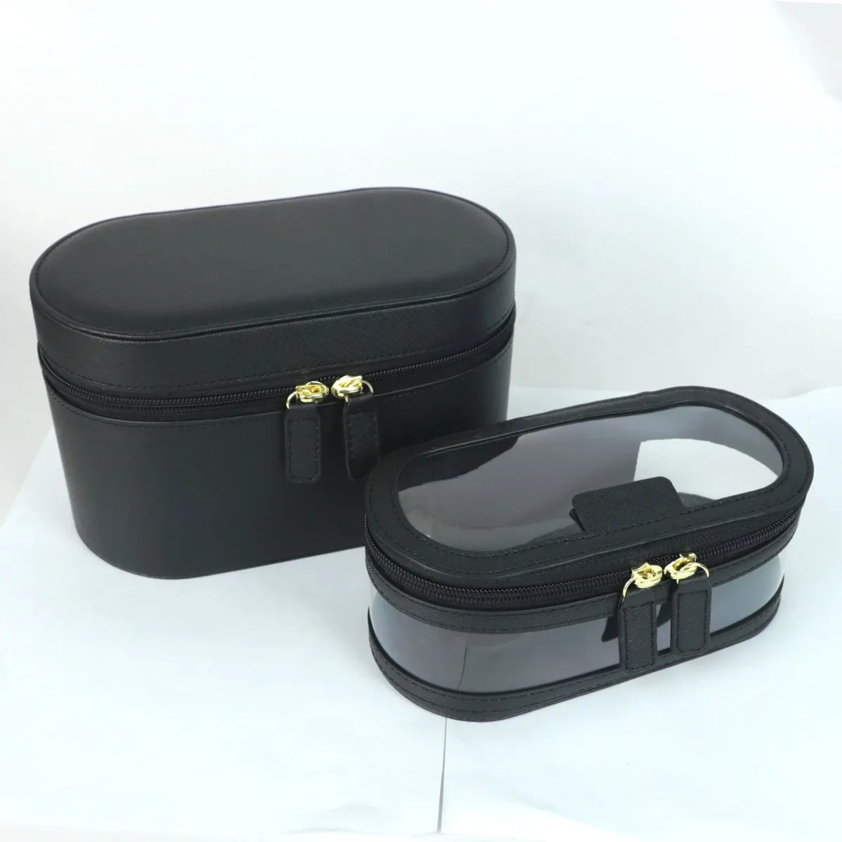 trousse de toilette de voyage en cuir fendu saffiano avec nom personnalisable pour dames, trousse d'évaluation de maquillage, trousse dopp, ensemble de sacs à cosmétiques