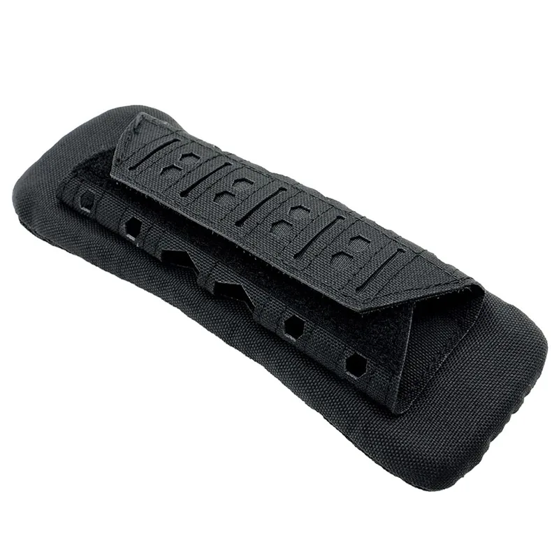 épaulière tactique respirante, sangle antidérapante d'absorption des chocs pour sac à dos en nylon découpé au laser pour l'extérieur, 1 pièce
