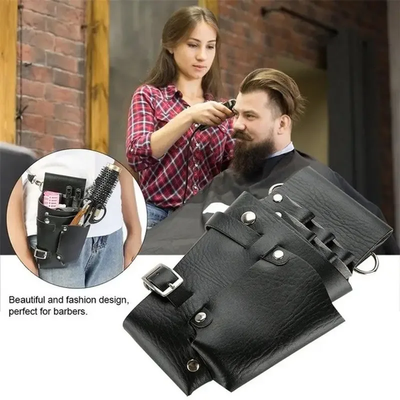 sac de rangement multifonctionnel pour outils de coiffure, pince à cheveux, peigne, ciseaux, sac de taille, salon de coiffure, ceinture de coiffeur, fournitures