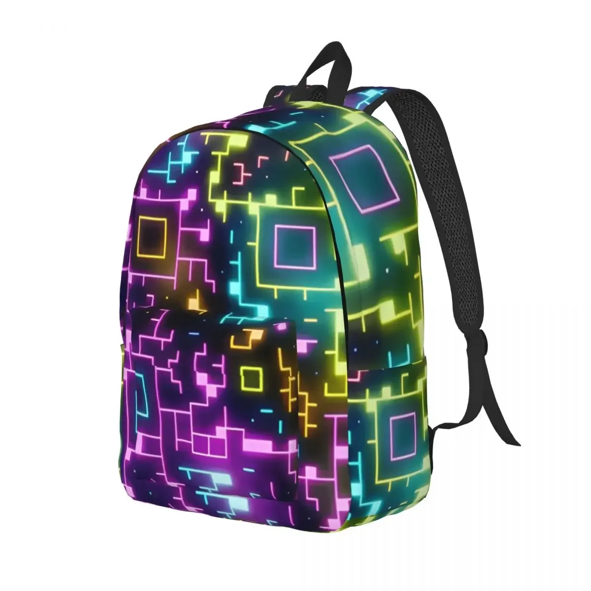 géométrie cube gaming dash sac à dos pour hommes femmes adolescent lycée affaires sac à dos ordinateur portable toile sacs sport