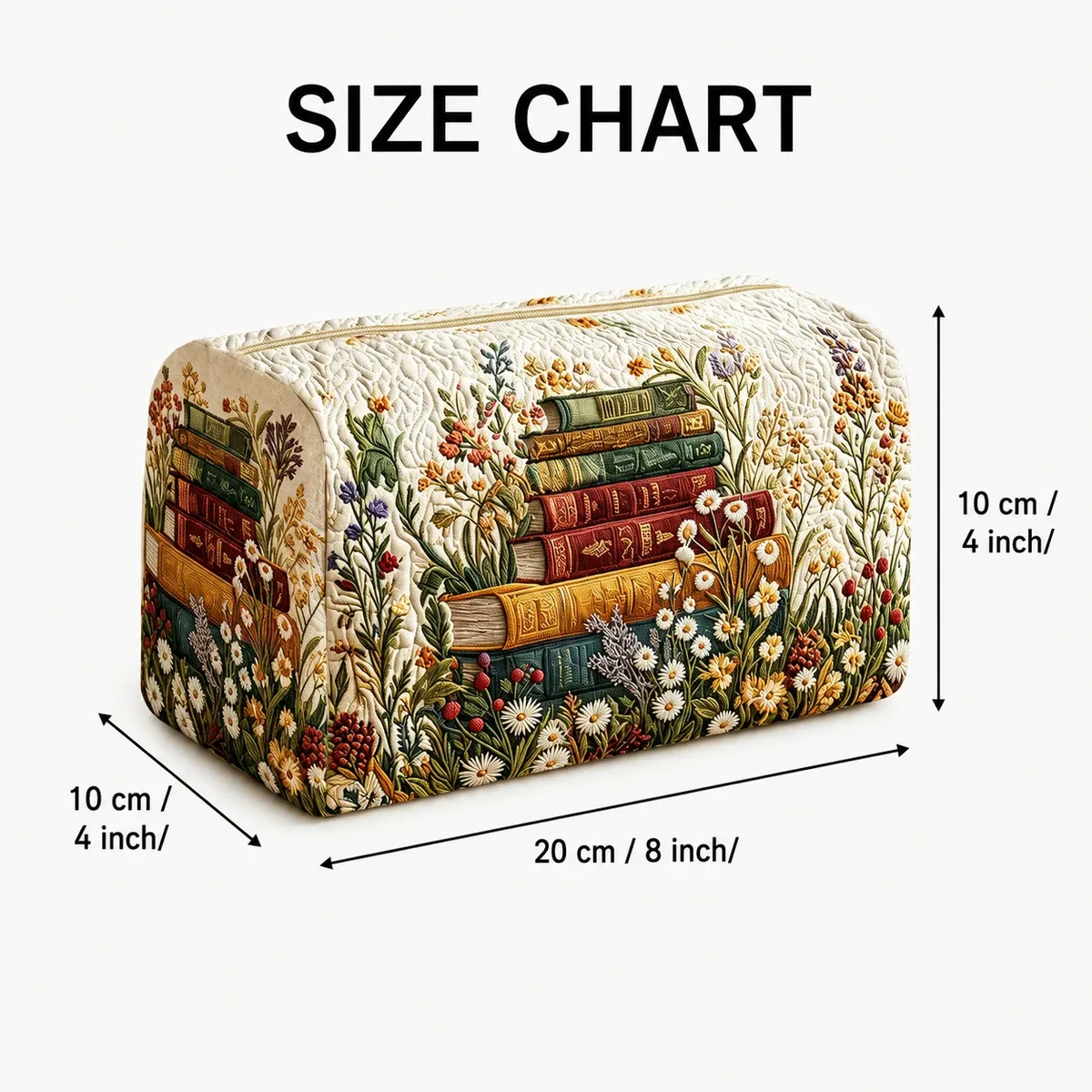 trousse de maquillage vintage motif floral, pochette portable matelassée, organisateur de toilette, trousse de voyage, sac de rangement