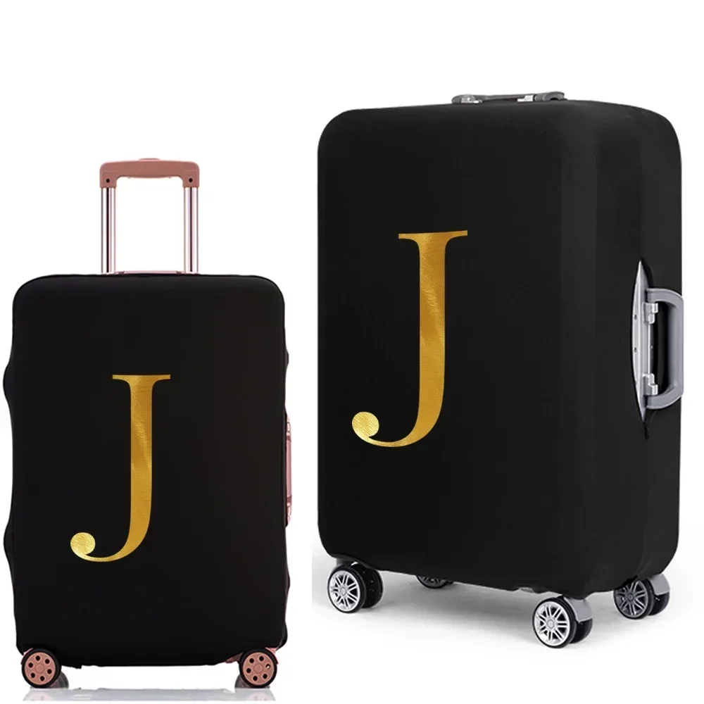 housse de protection pour bagages avec lettres imprimées, étui de protection plus épais pour valise, étui anti-poussière élastique pour accessoires de voyage de 18 à 32 pouces
