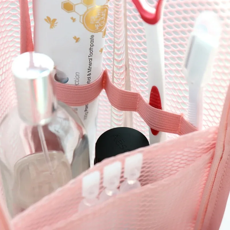 trousse de maquillage de voyage imperméable, pochette cosmétique, organisateur de toilette, porte-pinceaux et stylos, sac de rangement pour brosse à dents pour femmes