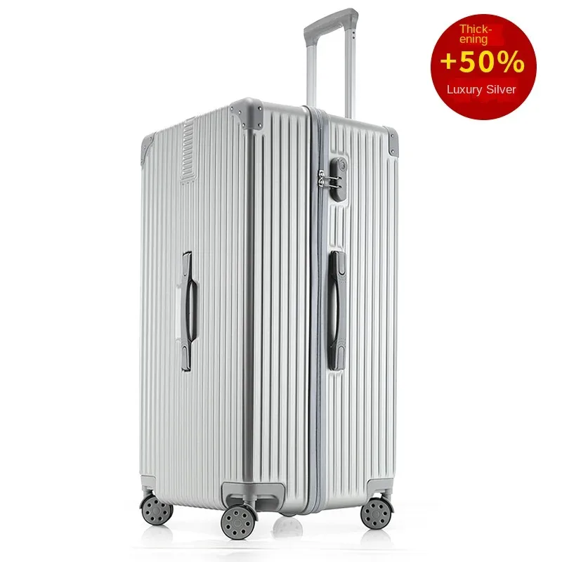 ko-ku valise surdimensionnée 40/50/60 ''cadre en aluminium abs + pc boîtier de chariot épaissi bagage de grande capacité 20 valise à main