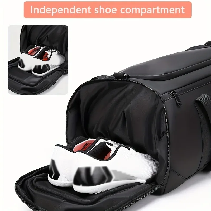 sac de voyage de grande capacité pour hommes, sac de sport spacieux avec plusieurs compartiments, sac de week-end pour une nuit, sac de voyage