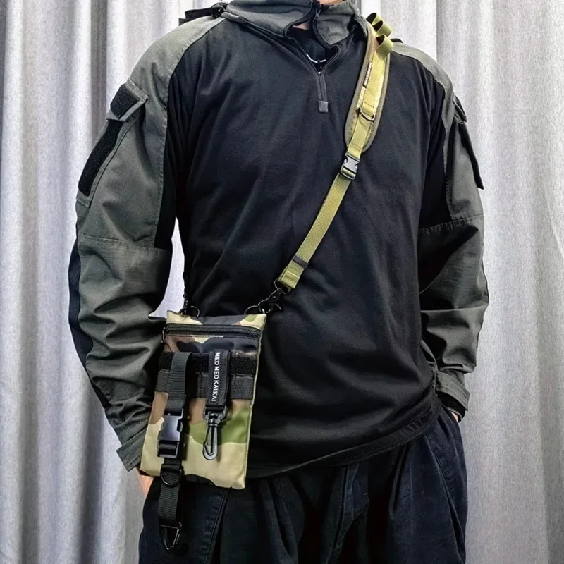 sac à bandoulière tactique multifonction réglable rapide pour hommes, sangle de sport de plein air, style techwear, accessoires de sac à bandoulière