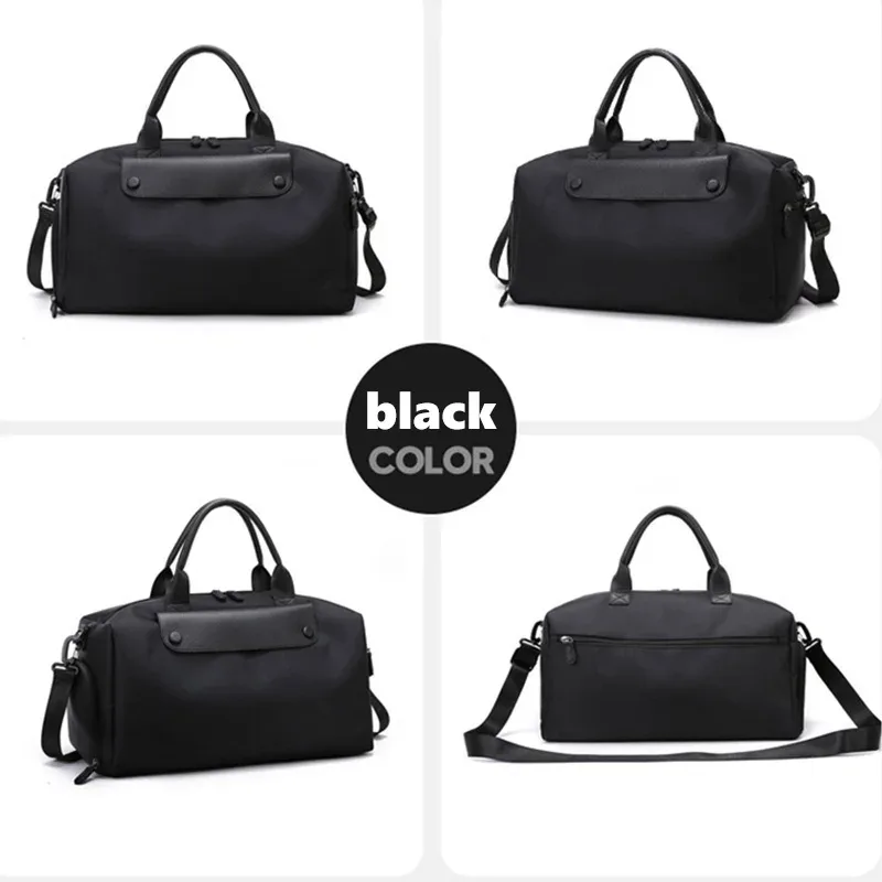sac à bandoulière de sport et de fitness avec nom personnalisable, sac en tissu oxford pour femmes, sac à bagages léger, sac de voyage pour courte distance