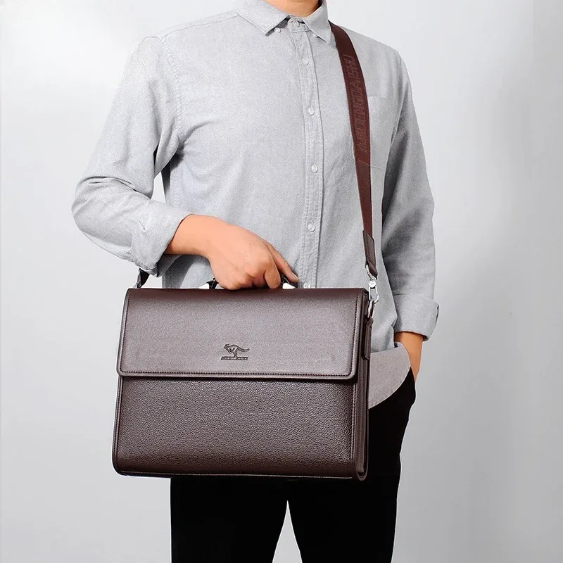 nouveau sac d'affaires pour homme, grande capacité, sacoche bandoulière pour le bureau et les trajets quotidiens