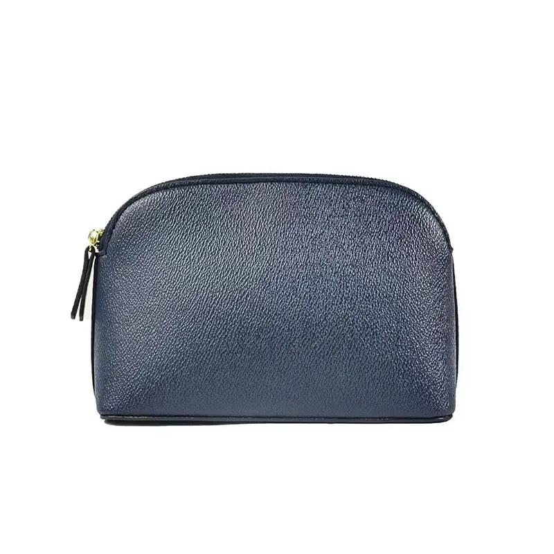sac de rangement de cosmétiques en cuir pu avec lettres personnalisées, sac de maquillage de couleur unie d'atmosphère simple classique, sac de lavage avancé à fermeture éclair