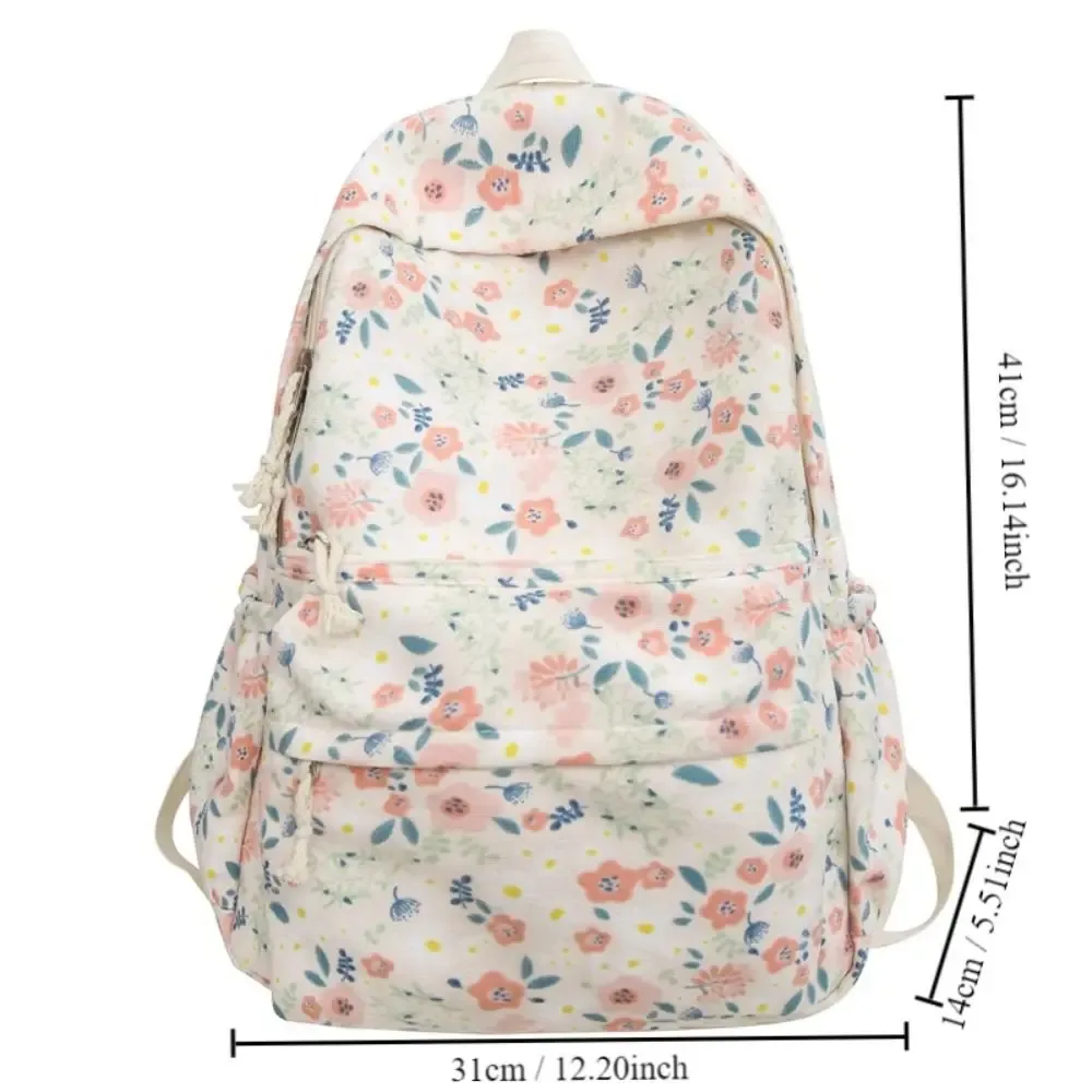 nouveaux sacs à dos pour femmes à imprimé floral, multifonctionnels, grande capacité, sac à dos scolaire, sac à fermeture éclair, sac à livres pour étudiants
