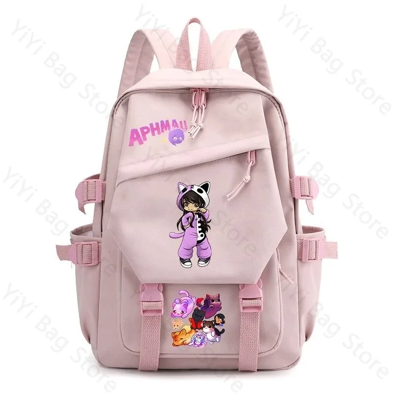 sac à dos aphmau, sac à dos d'école de grande capacité pour étudiants, sac à dos de voyage léger et durable en nylon pour garçons et filles