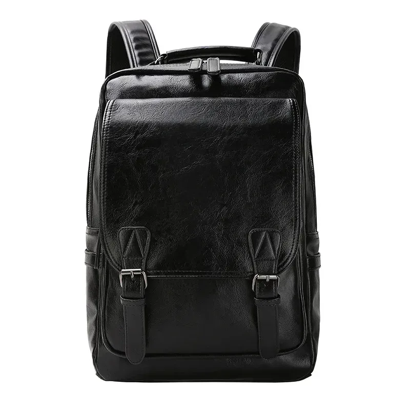 sac à dos de voyage de grande taille pour hommes, sacoche pour ordinateur portable de 14 pouces, sac à dos décontracté en cuir solide pour étudiants, nouvelle collection