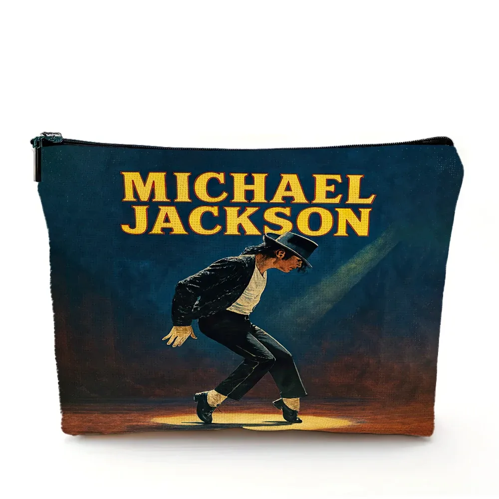 sac à cosmétiques michael jackson, sacs de maquillage double imprimé super star, sac à main de mariage pour femmes, organisateur de voyage pour dames, portefeuille pour enfant